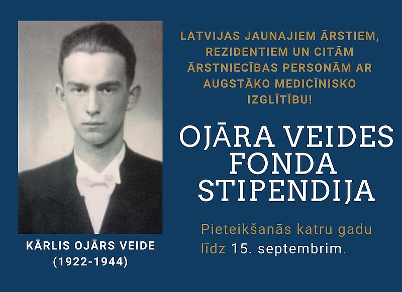 Laiks pieteikties Ojāra Veides Fonda stipendijai 2026