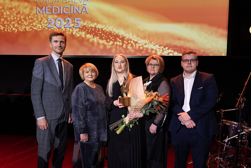 Latvijas Universitātes pārstāvji saņem augstus apbalvojumus “Gada balva medicīnā 2025” ceremonijā