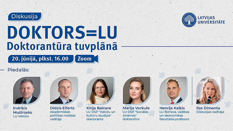 Notiks tiešsaistes diskusija "No Mg. par Dr. Doktorantūra tuvplānā 2023"