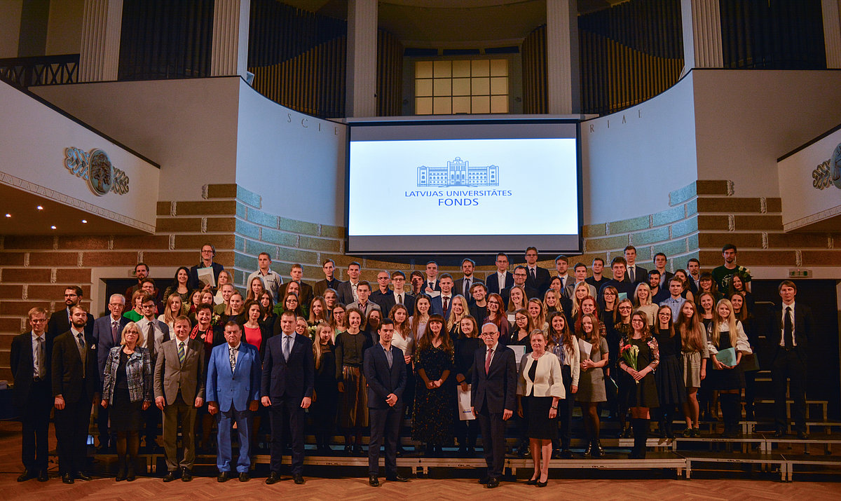 Latvijas Universitātes fonda 2018./2019. akadēmiskā gada mecenātu stipendiju ieguvēju svinīgā sumināšana. © Foto: Emīls Trauliņš