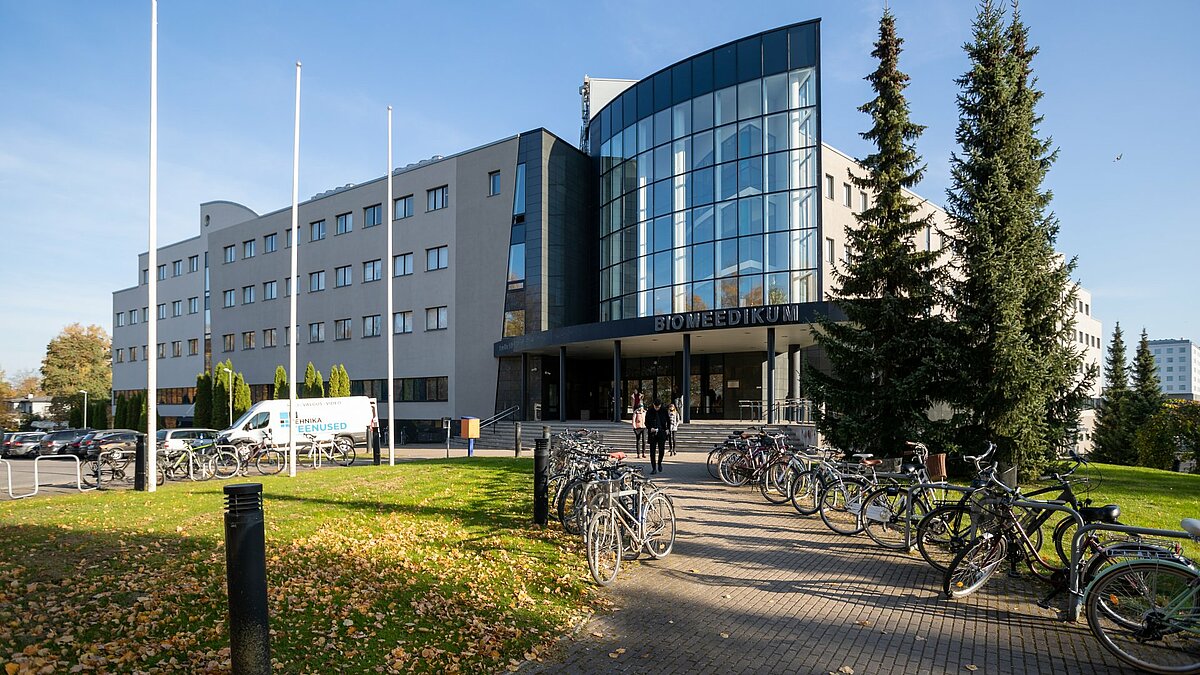 Tartu Universitātes "Biomedicum" ēka. Foto: Tartu Universitāte.