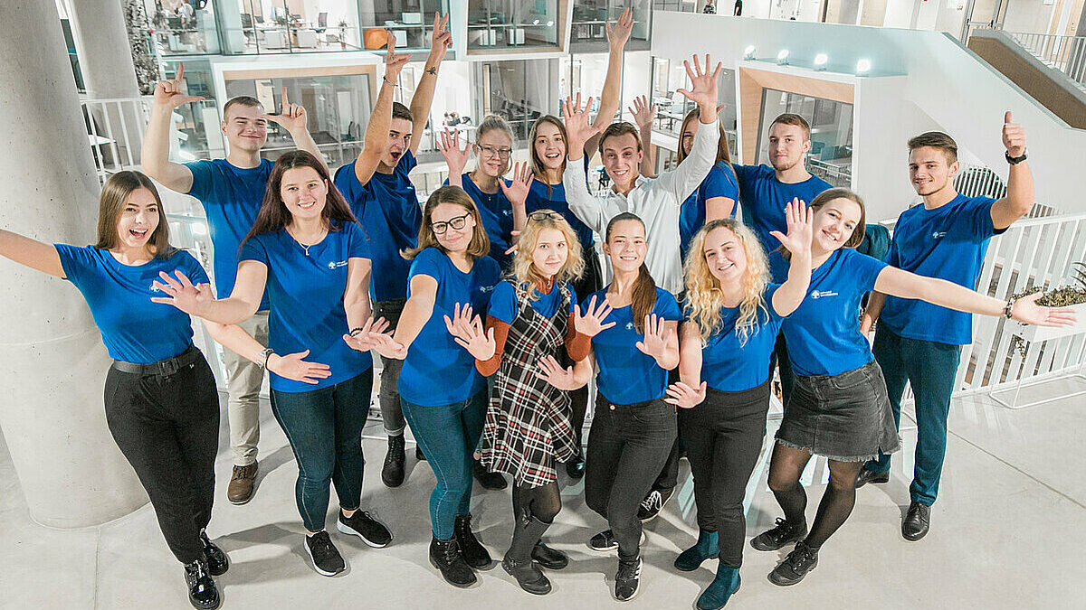 LU vēstneši 2019./2020. ak.gadā. © Foto: Toms Grīnbergs, Latvijas Universitāte