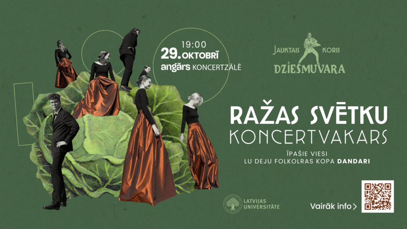 LU jauktais koris "Dziesmuvara" aicina oktobra beigās uz Ražas svētku koncertvakaru Angāra koncertzālē
