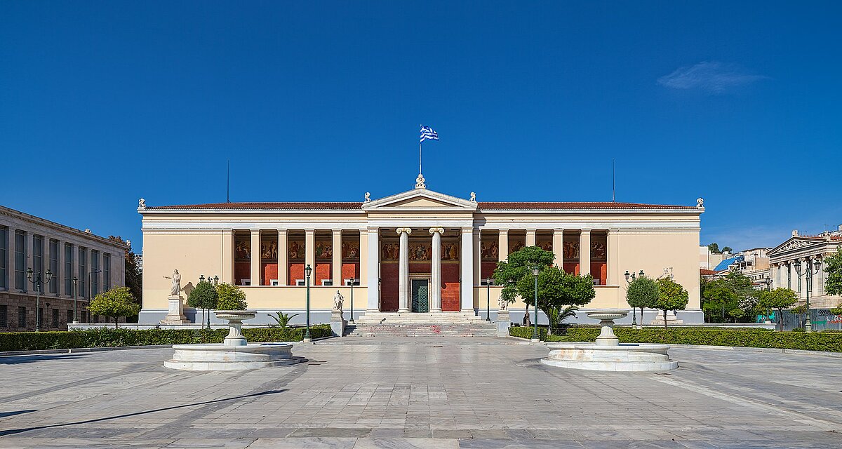 Atēnu Universitātes vēsturiskā ēka. Foto: wikipedia.org