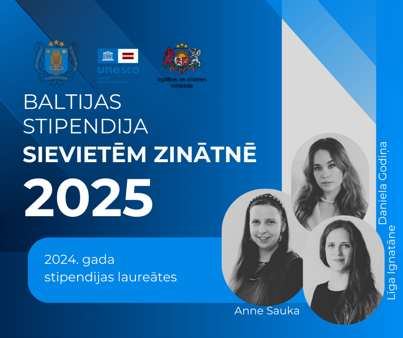 Līdz 12. jūnijam Latvijas zinātnieces ir aicinātas pieteikties Baltijas valstu stipendijai sievietēm zinātnē