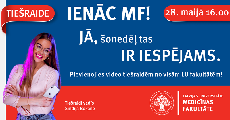 Apmeklē Medicīnas fakultāti virtuāli īpašā Facebook tiešraidē!