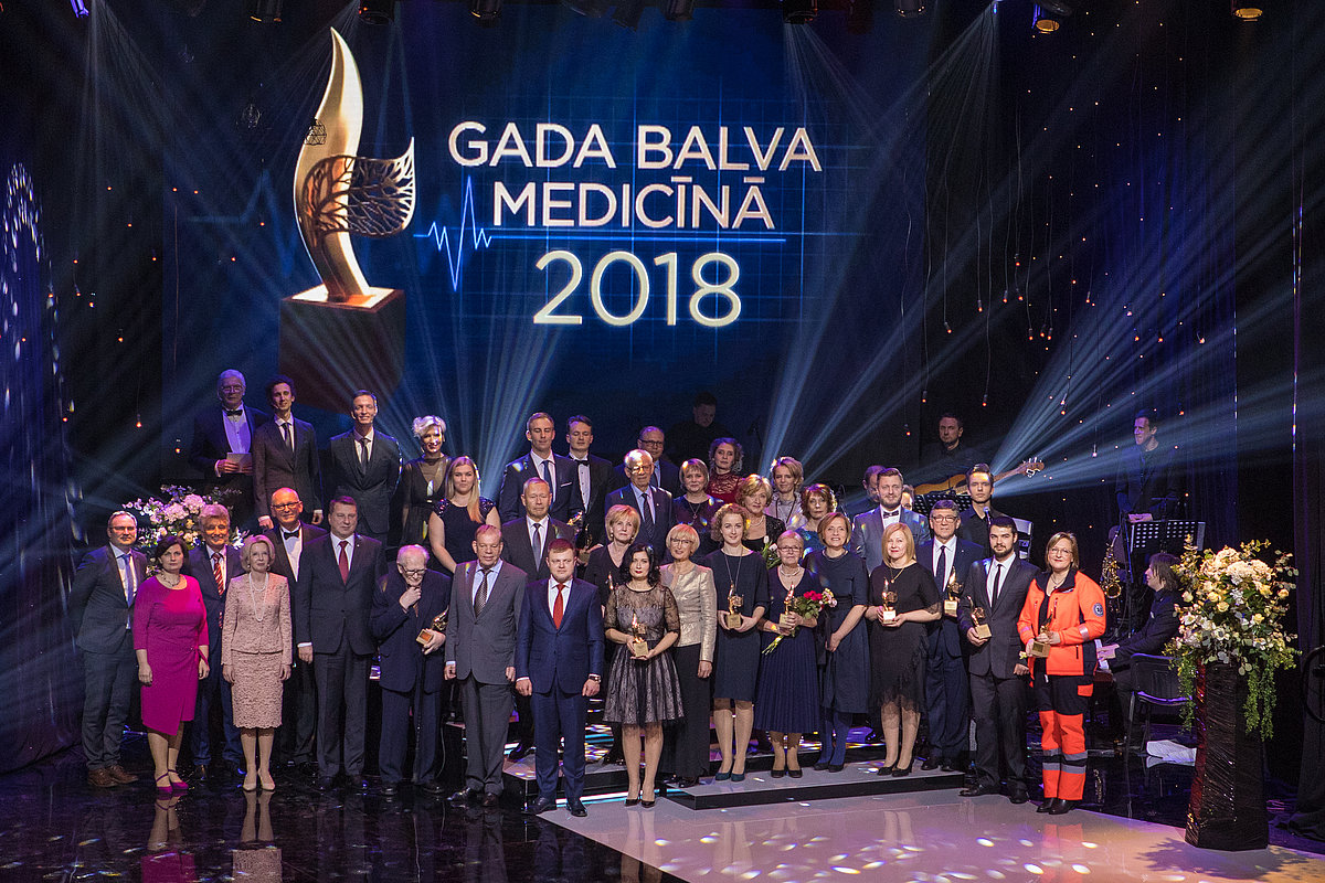 "Gada balvas medicīnā 2018" laureāti. Foto: Ernests Dinka, Saeima