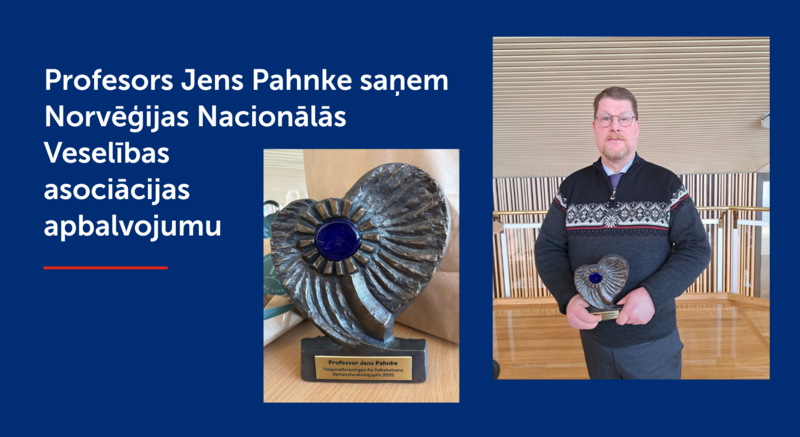 Profesors Jens Pahnke saņem Norvēģijas Nacionālās Veselības asociācijas apbalvojumu 